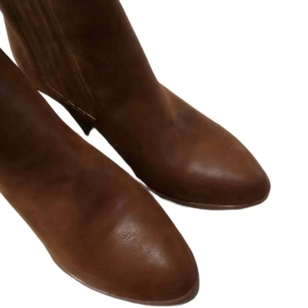 **SOLD** MIA Santos Cognac Booties NWOB - Picture 2 of 7